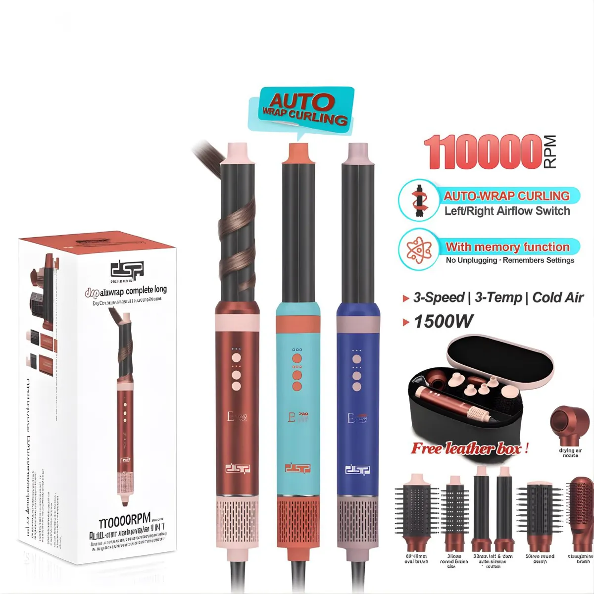 GENERICO - CEPILLO SECADOR MULTISTYLER 8 EN 1