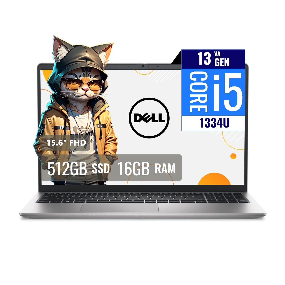 DELL - Laptop Dell DC15250 Intel Core i5 1334U 16GB RAM 512GB SSD M2 15.6 FHD FreeDOS