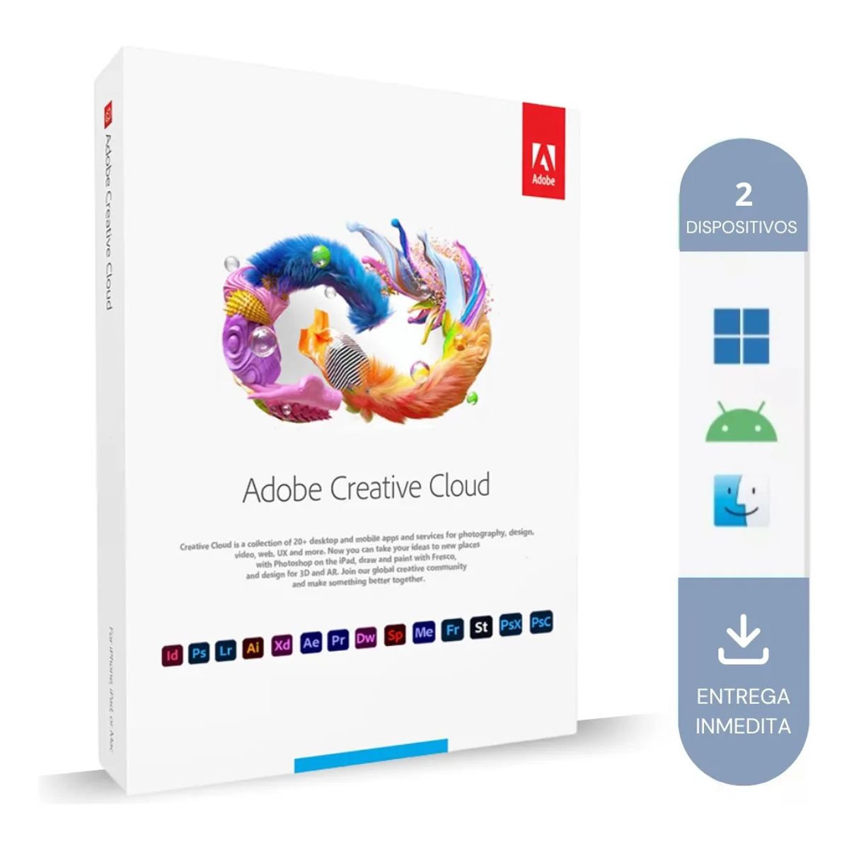 ADOBE - Licencia de Adobe Creative Cloud 4 meses Windows / Mac