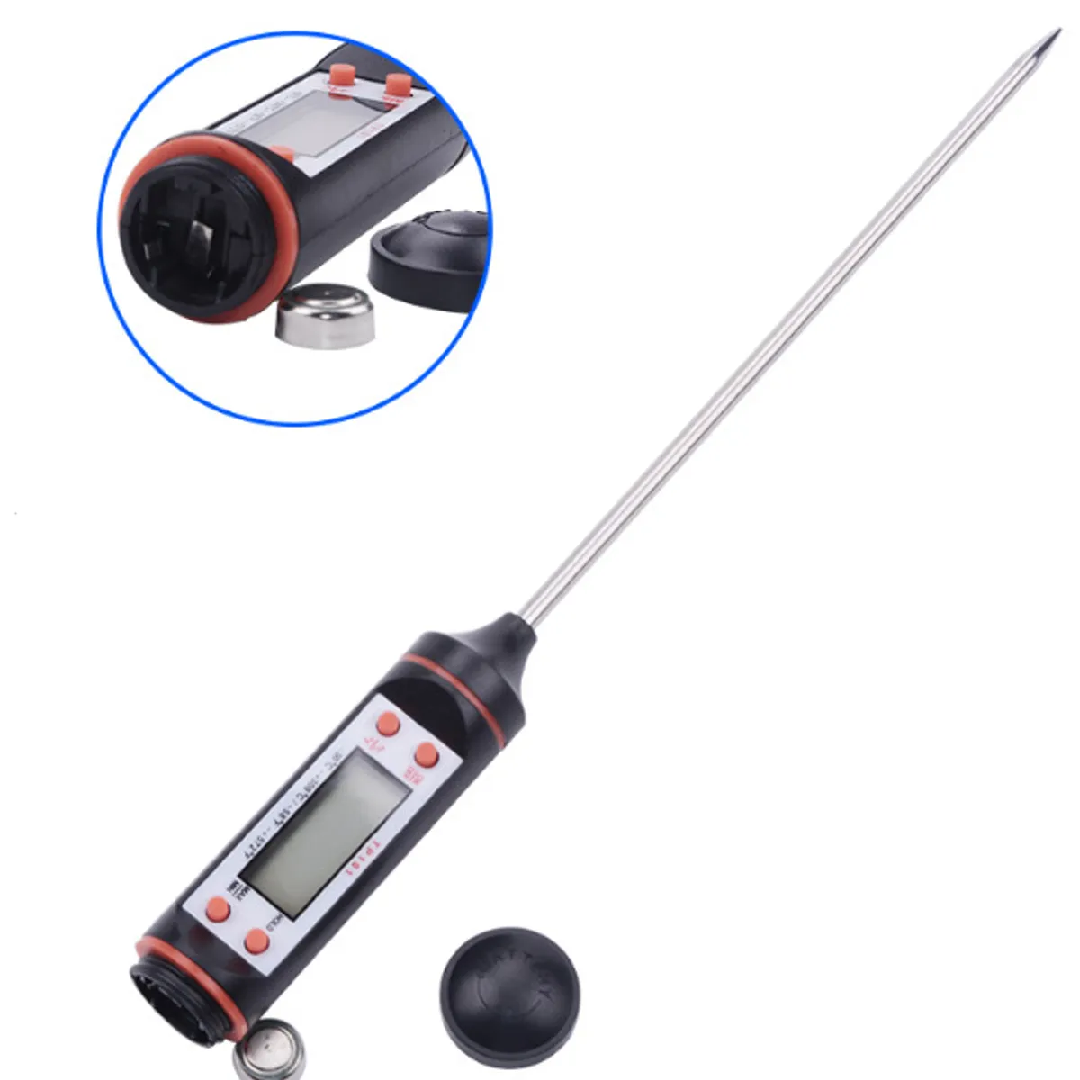 GENERICO - Termómetro Digital Pincho Vástago de -50 a 300°C