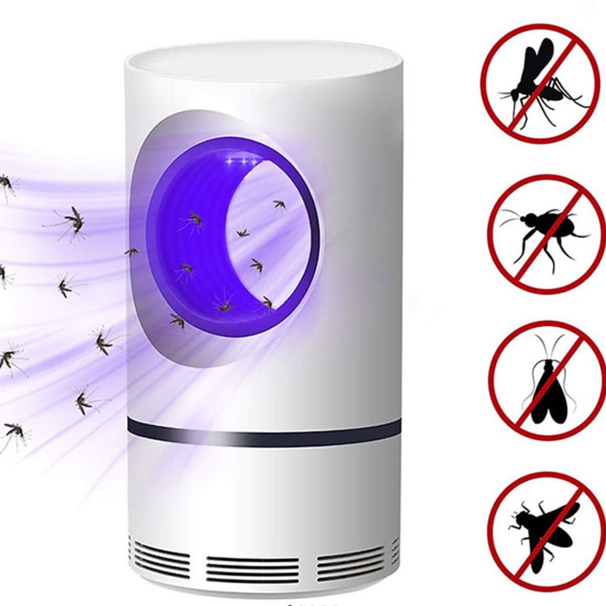 GENERICO - LÁMPARA MATA ZANCUDOS INSECTOS SIN QUÍMICOS LED UV