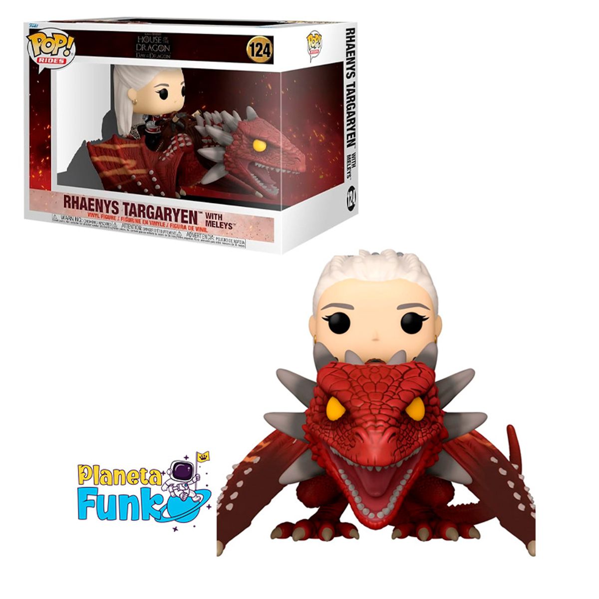 FUNKO - LA CASA DEL DRAGON RHAENYS TARGARYEN WITH MELEYS