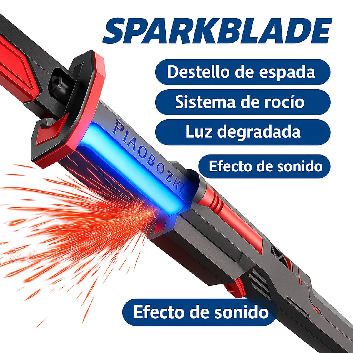 GENERICO - SABLE ESPADA SPARKBLADE CON CHISPAS HUMO LUCES Y SONIDO