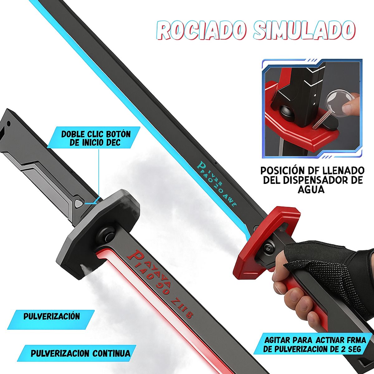 GENERICO - SABLE ESPADA SPARKBLADE CON CHISPAS HUMO LUCES Y SONIDO