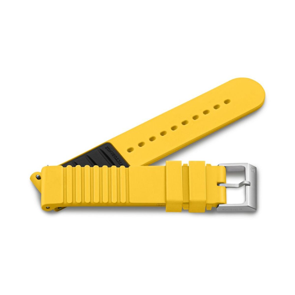 VICTORINOX - Correa de Caucho D1 para Reloj Amarillo Victorinox