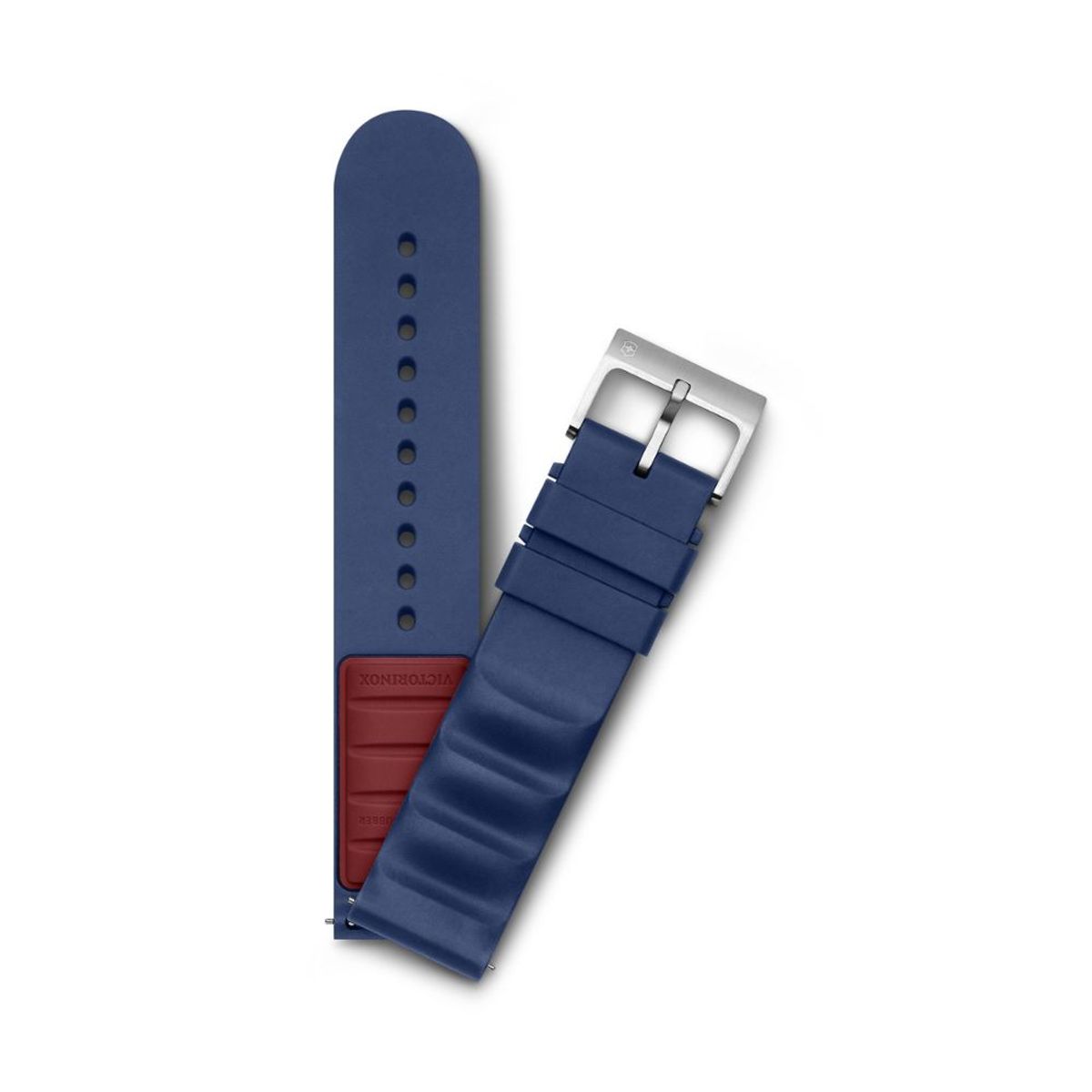 VICTORINOX - Correa de Caucho D2 para Reloj Azul Victorinox