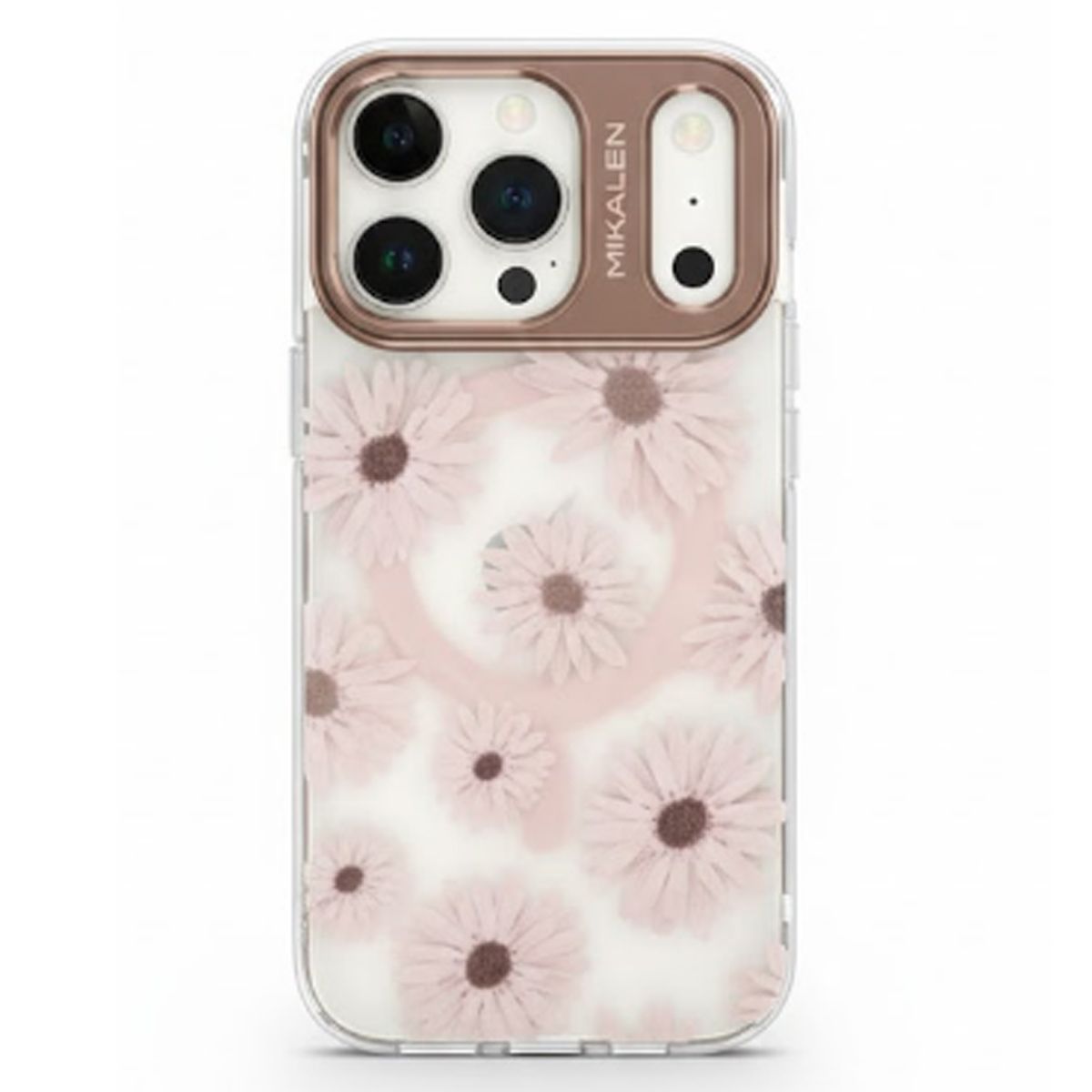 CASE - Funda Mikalen Flower Magsafe Floreado para iPhone 17 Pro Max - Rosa
