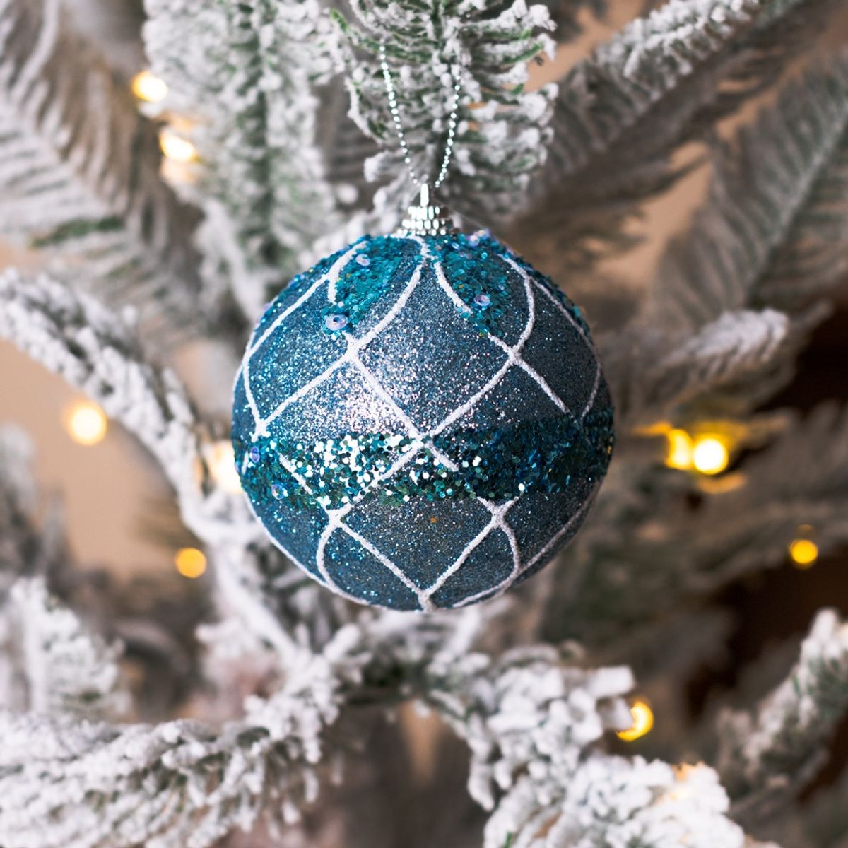 PANORAMA HOGAR - SETX6 ESFERAS CELESTE 8CM