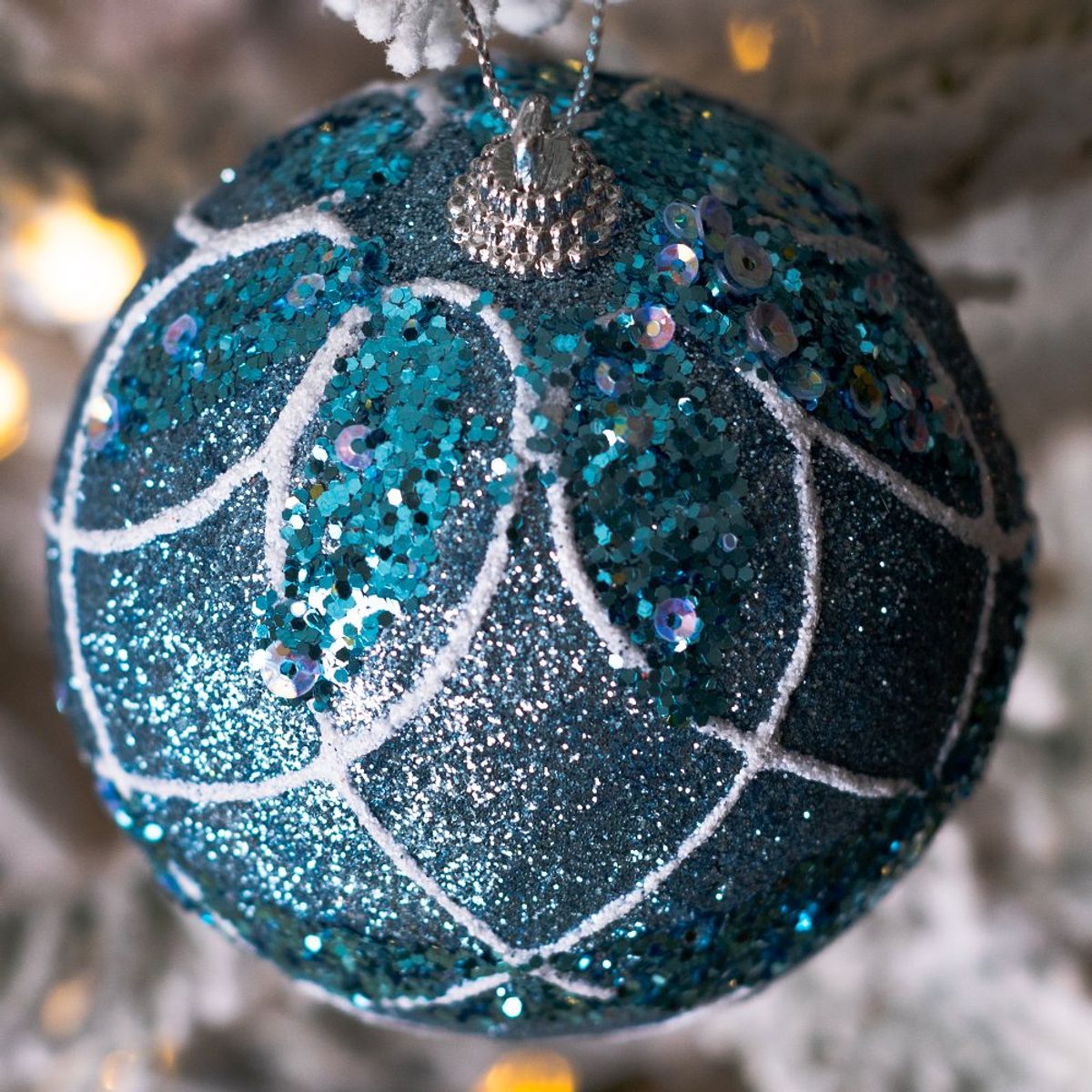 PANORAMA HOGAR - SETX6 ESFERAS CELESTE 8CM