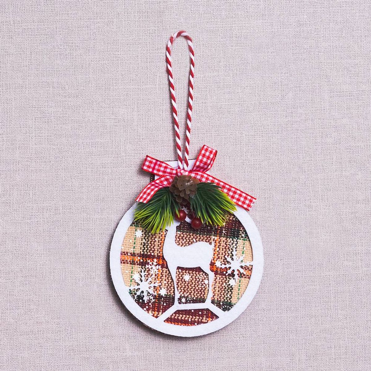 PANORAMA HOGAR - SETX4 ADORNO CIRCULAR RENO PVC PARA COLGAR