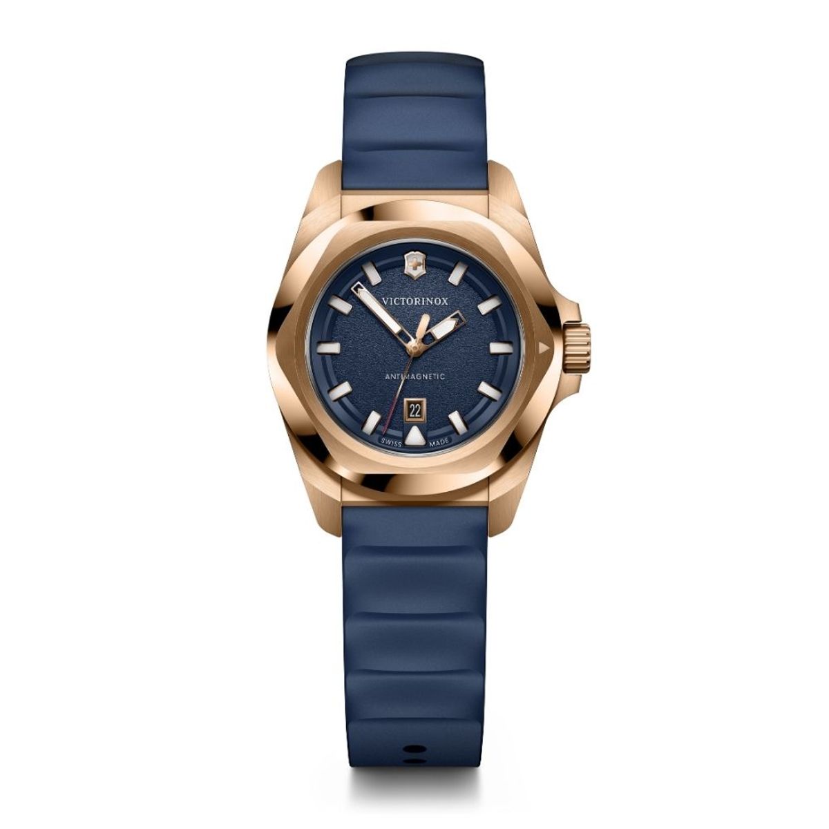 VICTORINOX - Reloj INOX 32 correa de caucho Azul dial Azul Victorinox