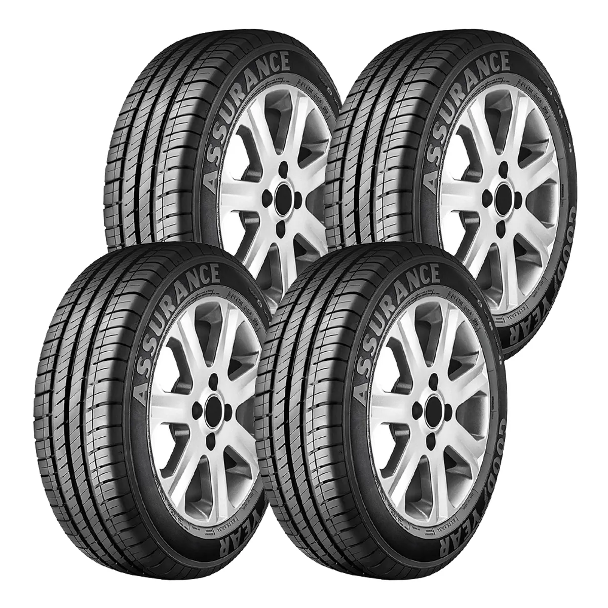 GOODYEAR - Kit 4 Llanta 18565R15 88T Assurance Goodyear