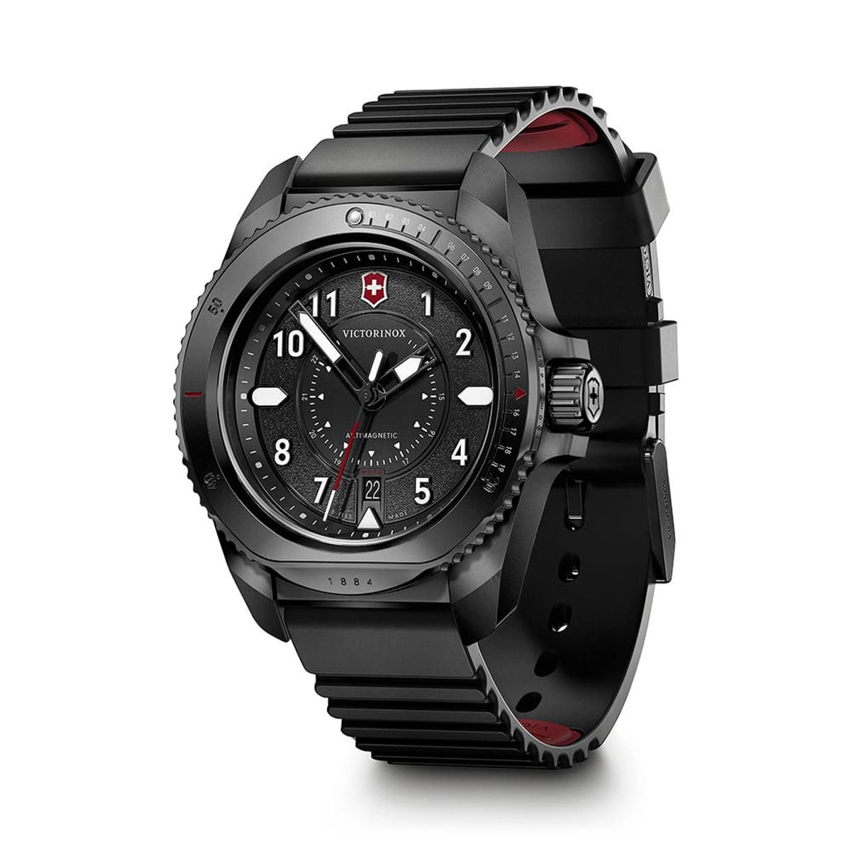 Victorinox - Reloj Journey 1884 dial Negro correa caucho Victorinox