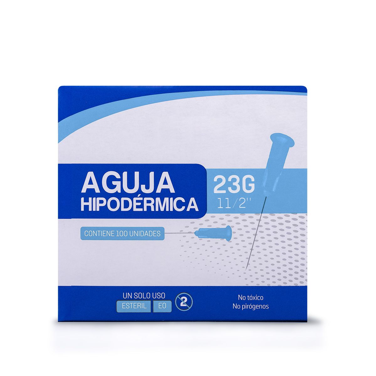 GENERICO - Aguja Hipodérmica Estéril 23 G X 1 1/2" CAJA 100 UND