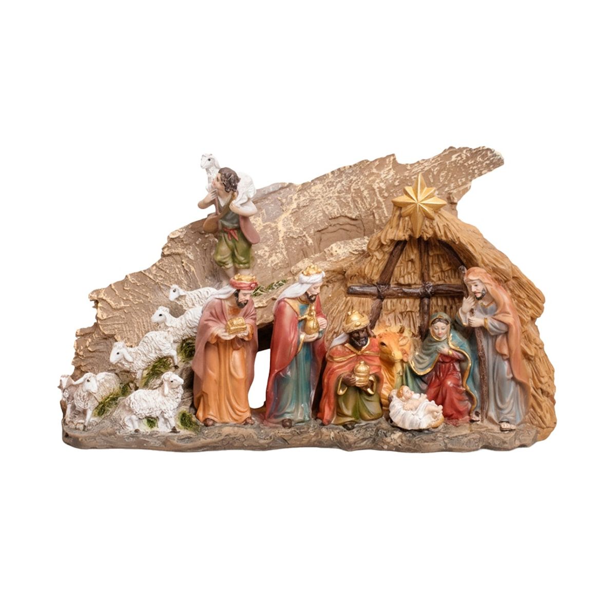 PANORAMA HOGAR - NACIMIENTO CON ESTABLO 20CM