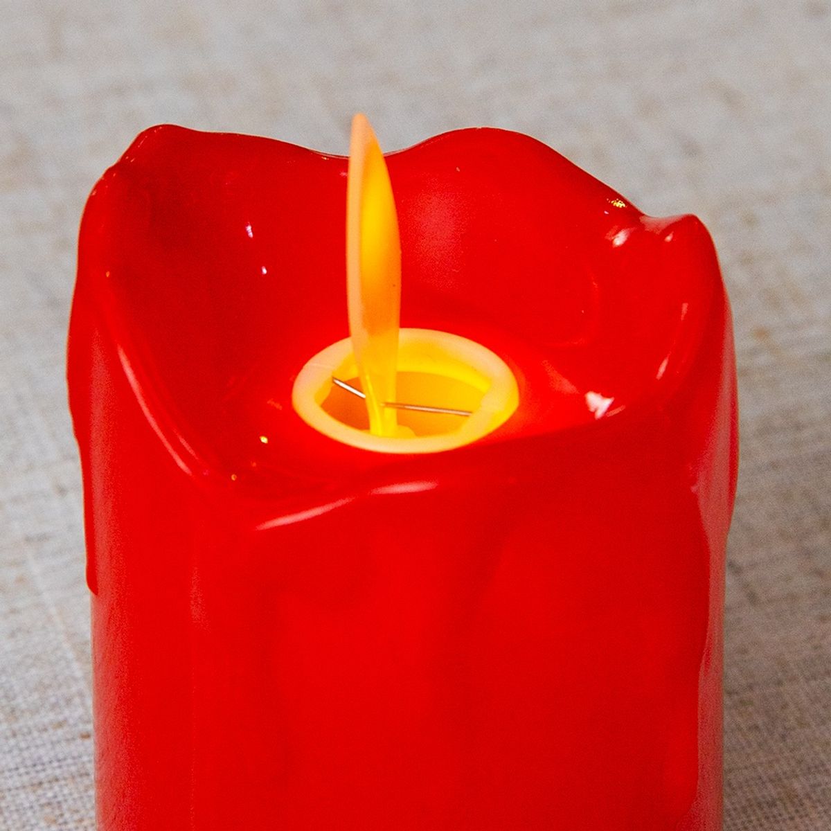 PANORAMA HOGAR - SETX6 VELAS LED ROJO S