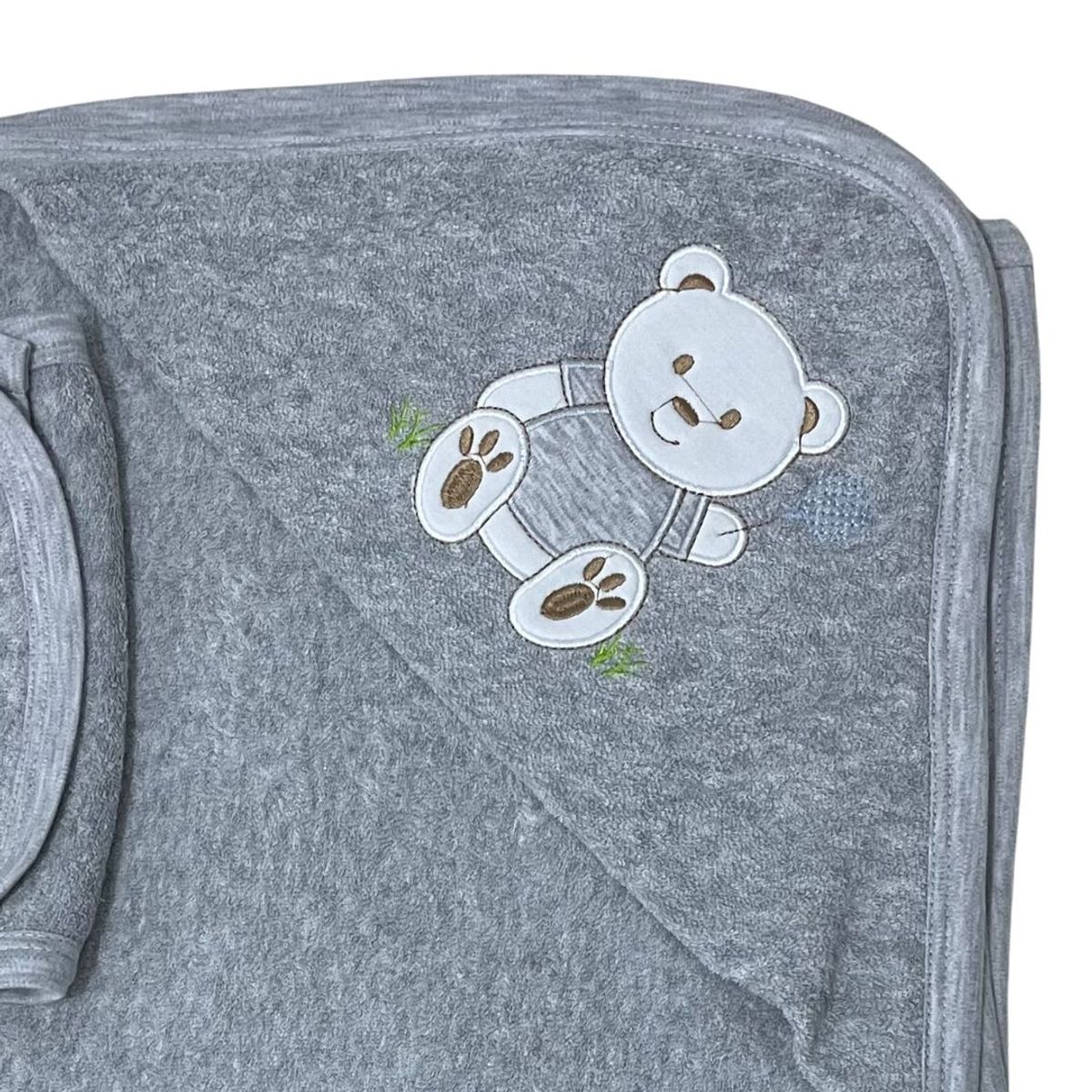 Toalla Con Capucha Para Bebe color gris, marca GENERICO - Foto Principal