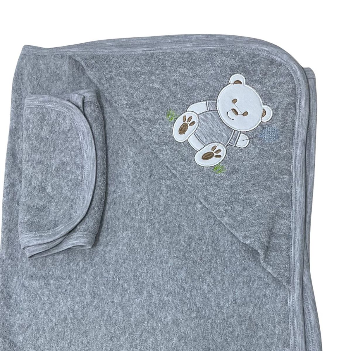Toalla Con Capucha Para Bebe color gris, marca GENERICO - Foto 2