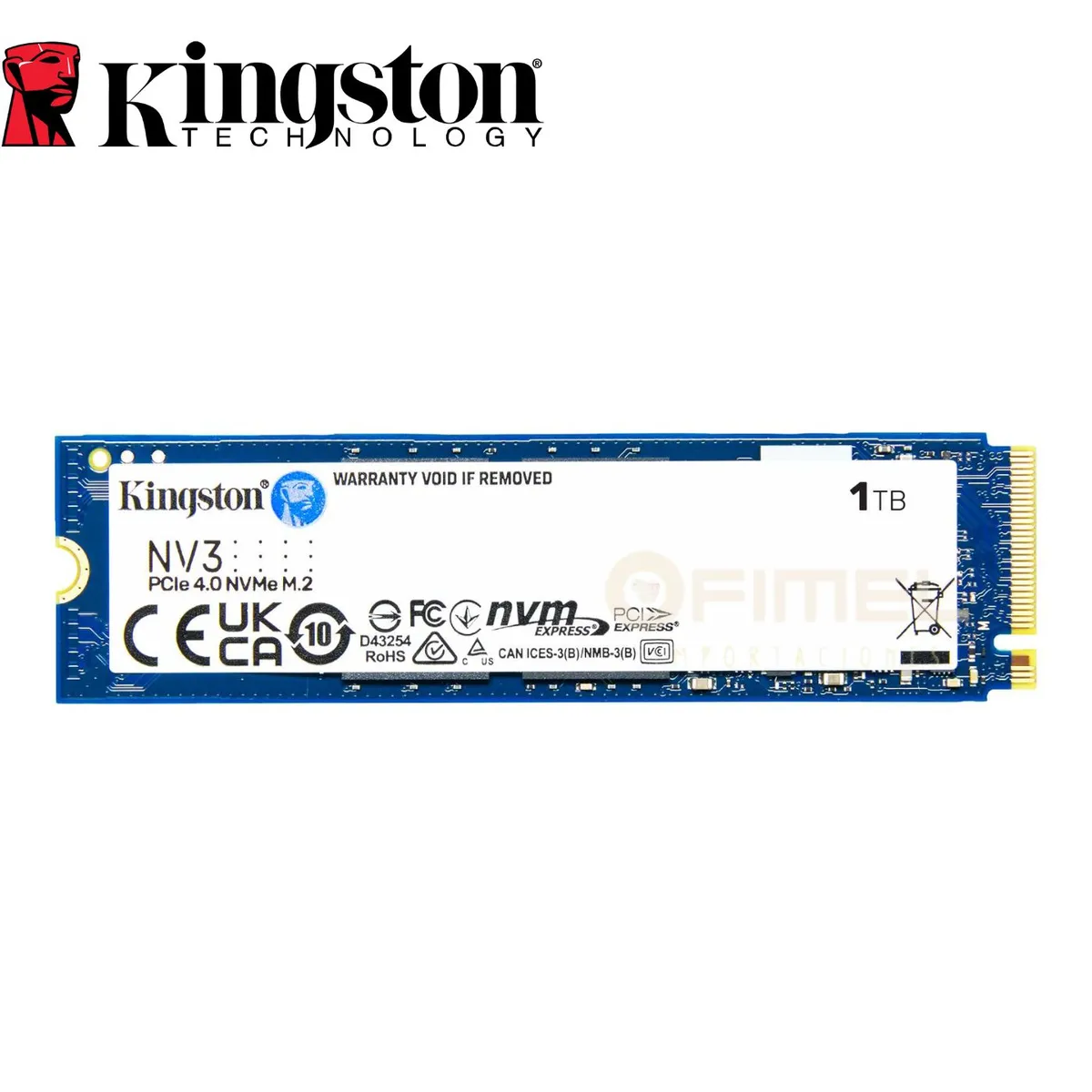 KINGSTON - Unidad de estado sólido Kingston NV3 - M.2 2280 Interno - 1TB SNV3S1000G