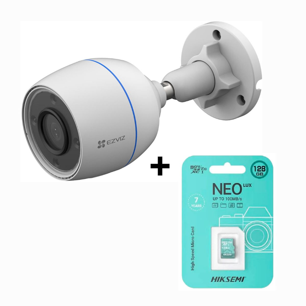 EZVIZ - Cámara de Seguridad para Exteriores EZVIZ H3C 2MP Full HD + SD 128 gb