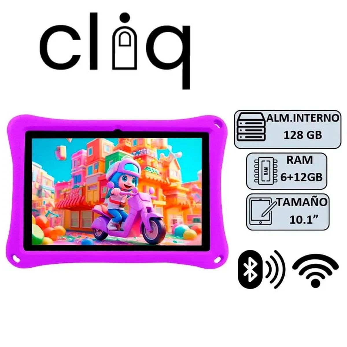 GENERICO - TABLET CLIQ CP20 V2 6+12GB 128GB 101 MORADO