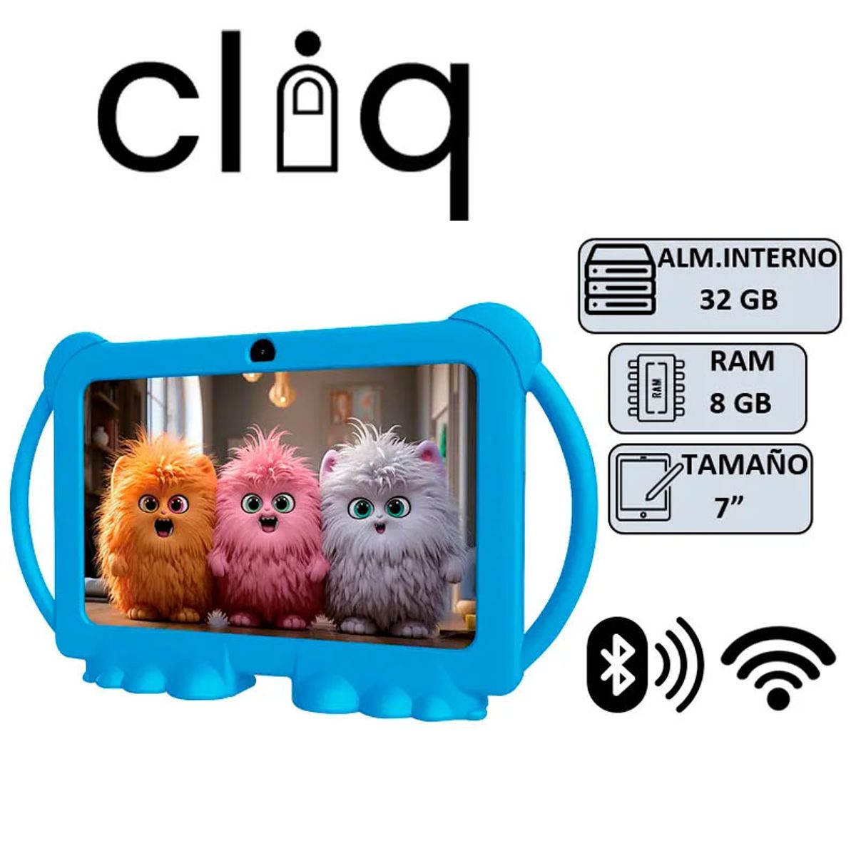 GENERICO - TABLET CLIQ Q8PROK 4+4GB 32GB 7 AZUL