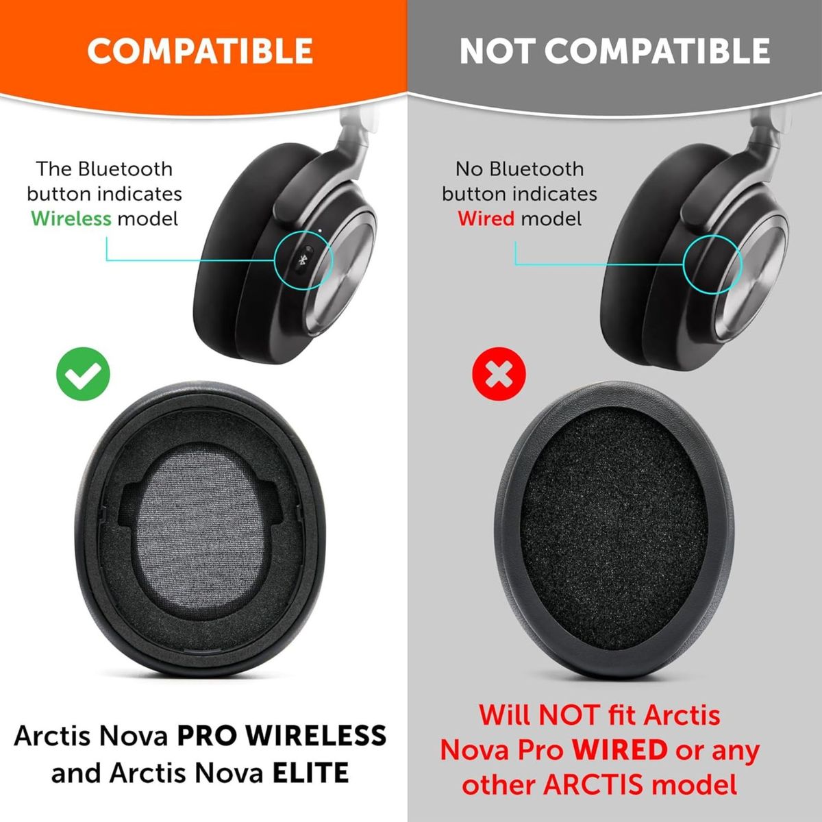 GENERICO - Almohadillas Para Audífonos Steelseries Nova Pro Wireless