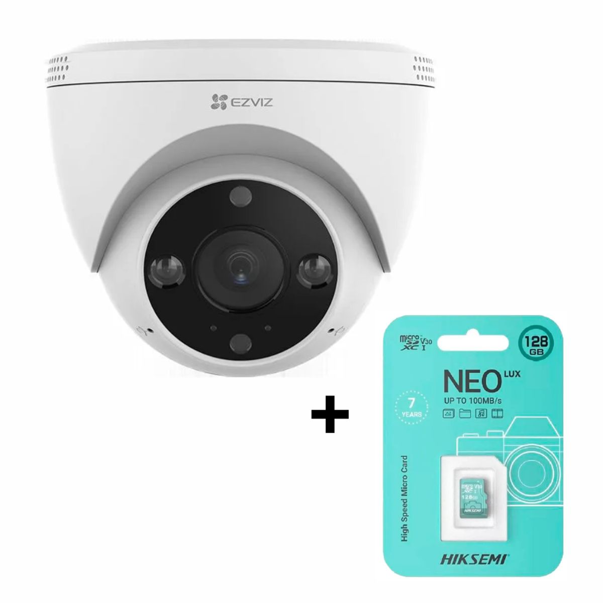 EZVIZ - Cámara de Seguridad para Exteriores EZVIZ H4 2K + MEMORIA 128 GB