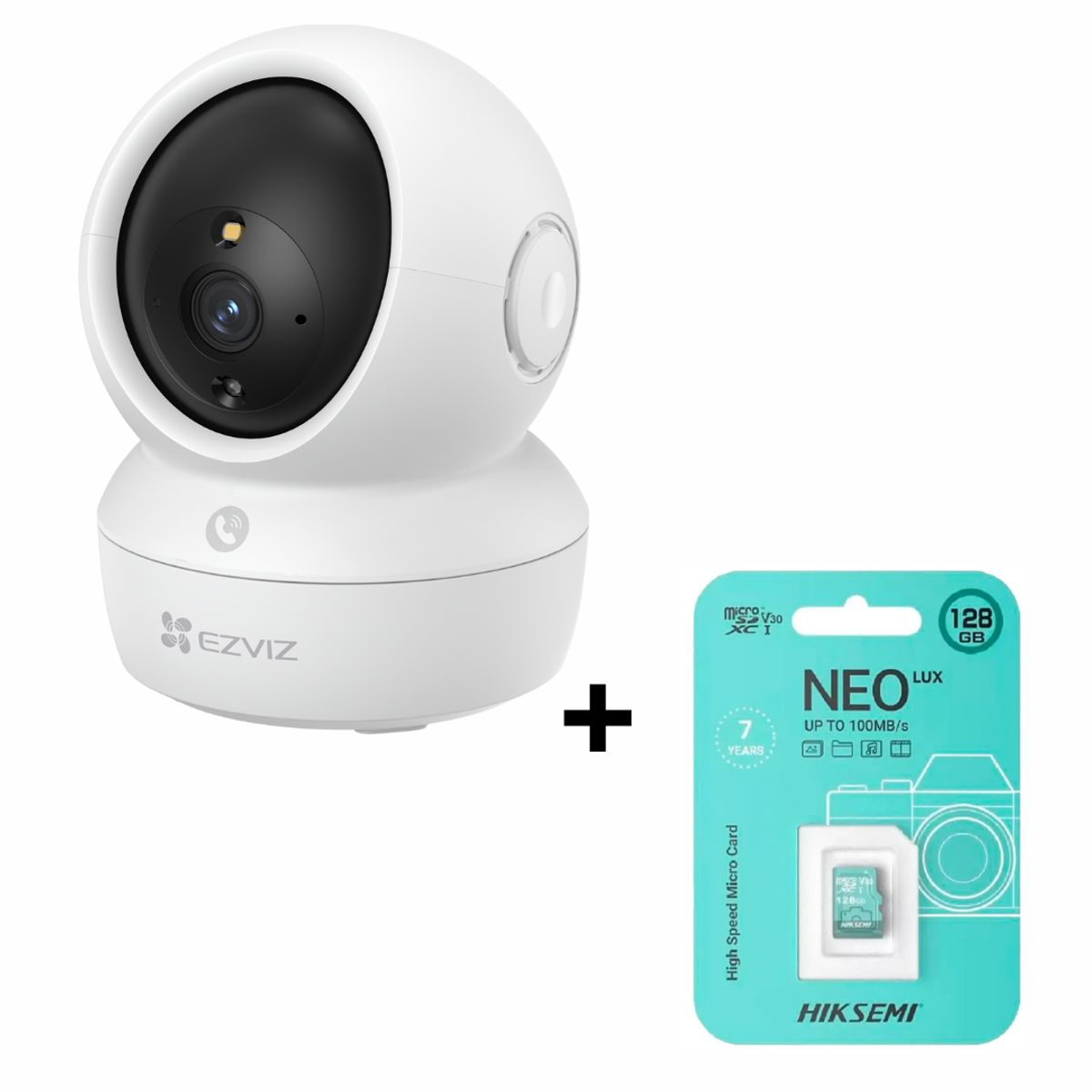 EZVIZ - Cámara de Seguridad para Interiores EZVIZ H6C PRO 3MP 2K + SD 128 GB