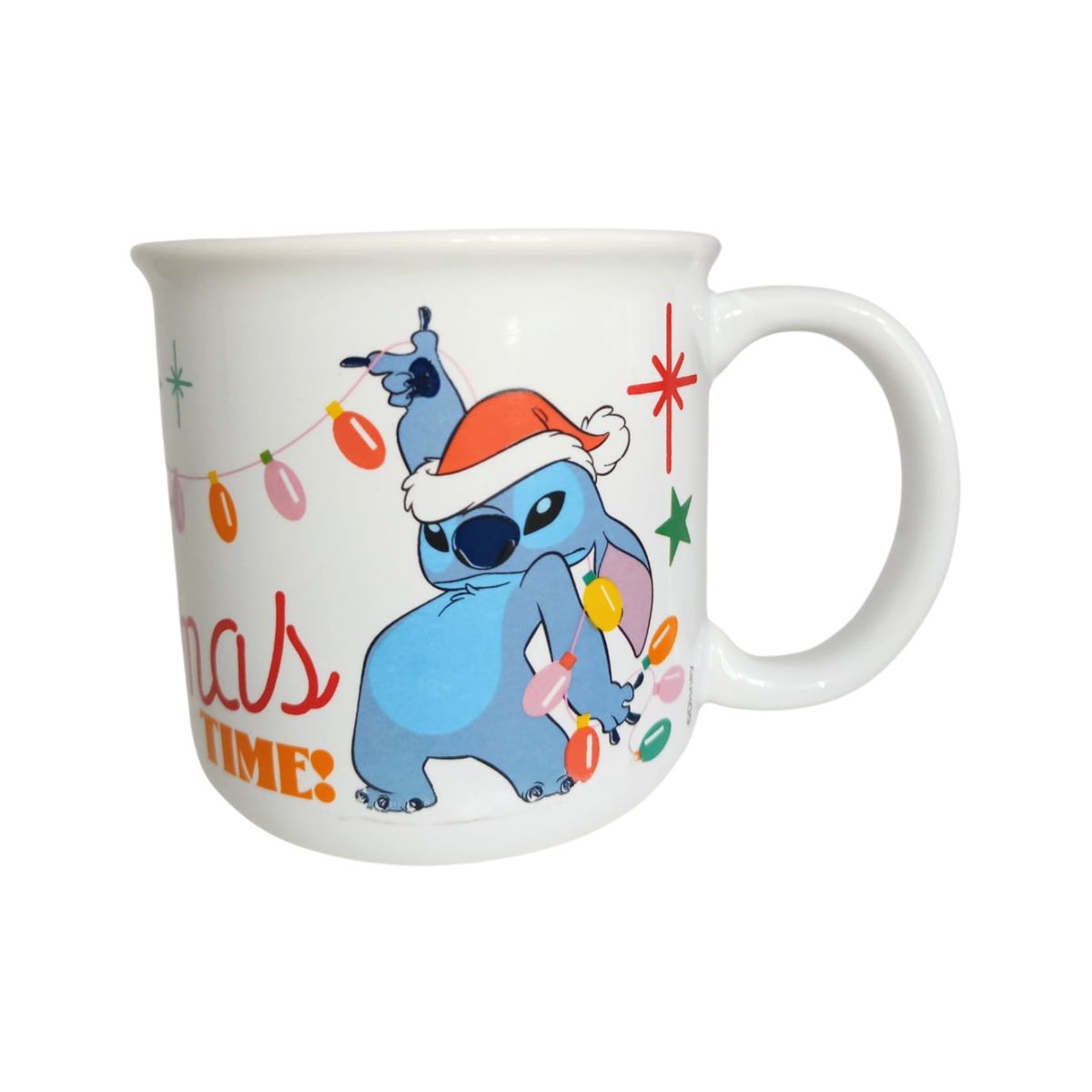 GENERICO - Taza Navidad de cerámica 414ml Stitch
