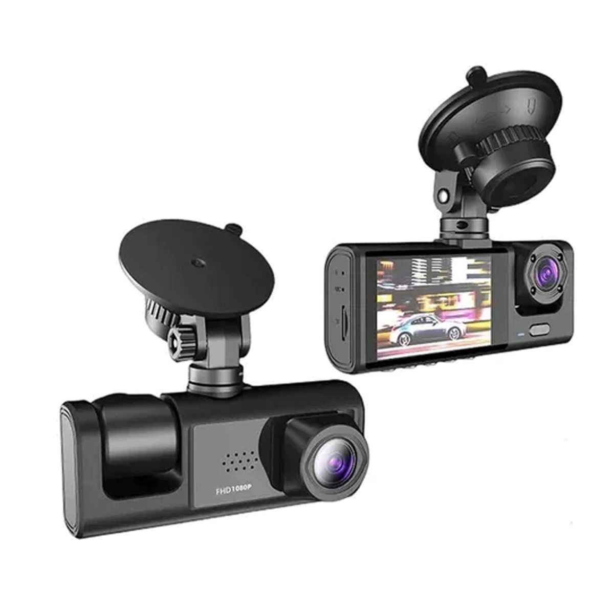 NEO DIGITAL - Cámara Vehicular T717W WIFI 1080p 3 lentes Pantalla 2.0 Auto carro