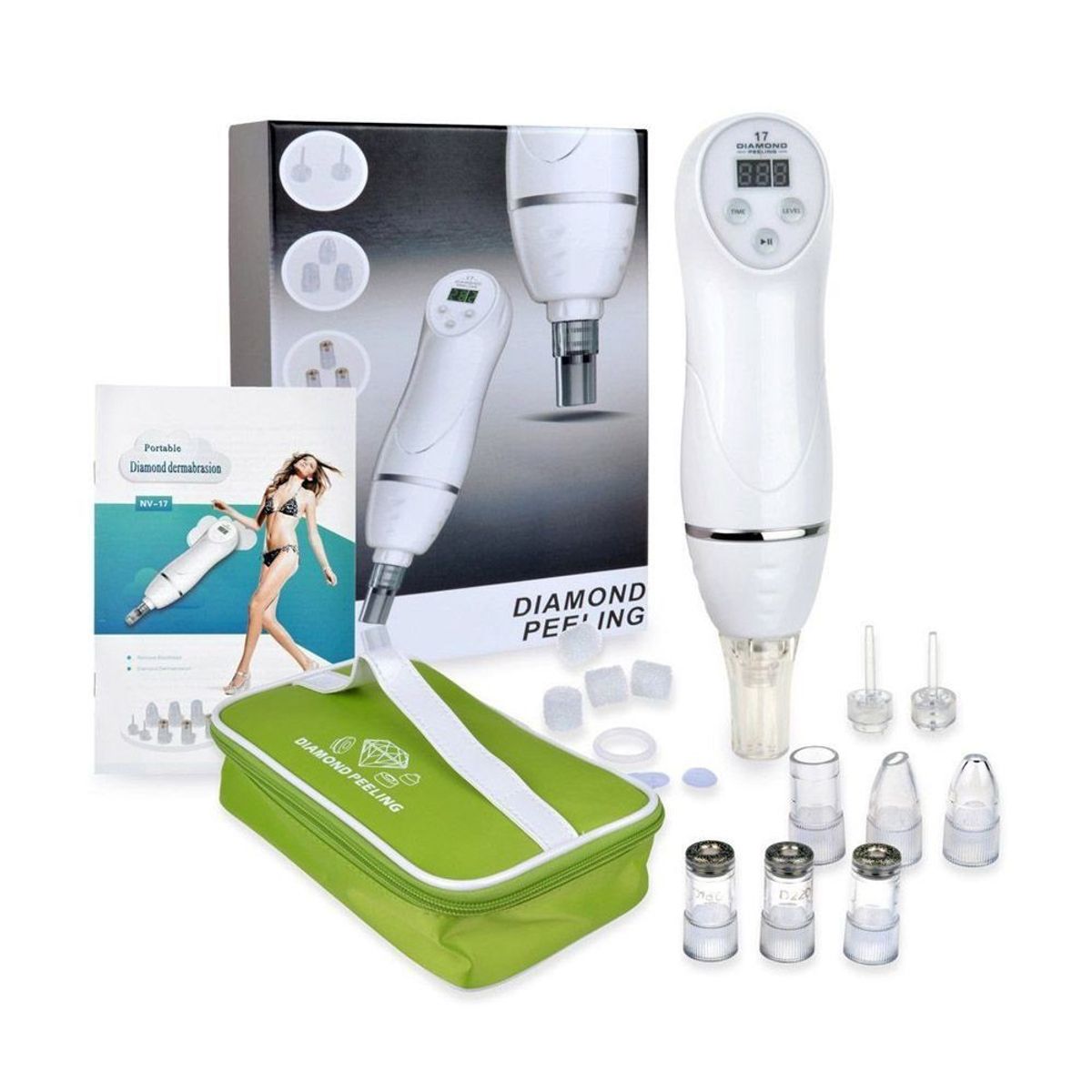 GENERICO - Microdermoabrasion Limpiador Facial Portatil Diamond Peeling Punta de diamante