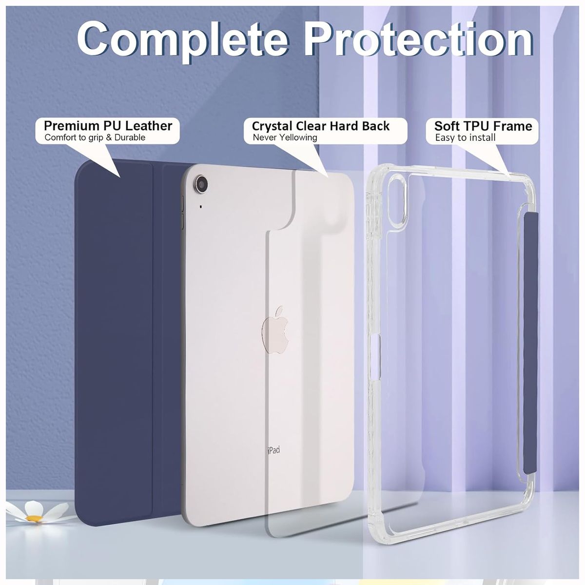 GENERICO - Funda Case Smart para iPad A16 11va 10ma Generación - Blue