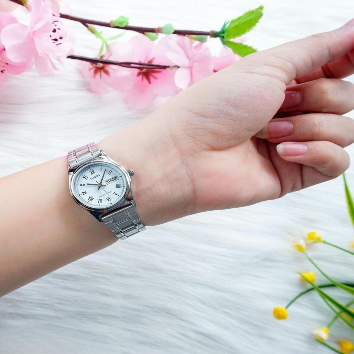 CASIO - RELOJES CASIO ORIGINAL LTP-V006D-2BUDF PLATEADO  CAS-158