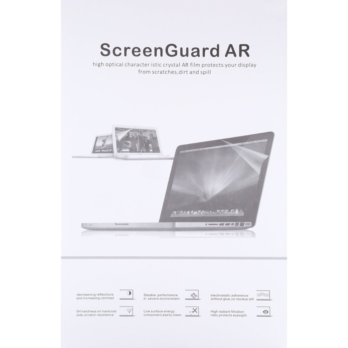 GENERICO - Case + Protector de pantalla para Macbook Air 13.6 M4 M3 M2 - TRANSPARENTE