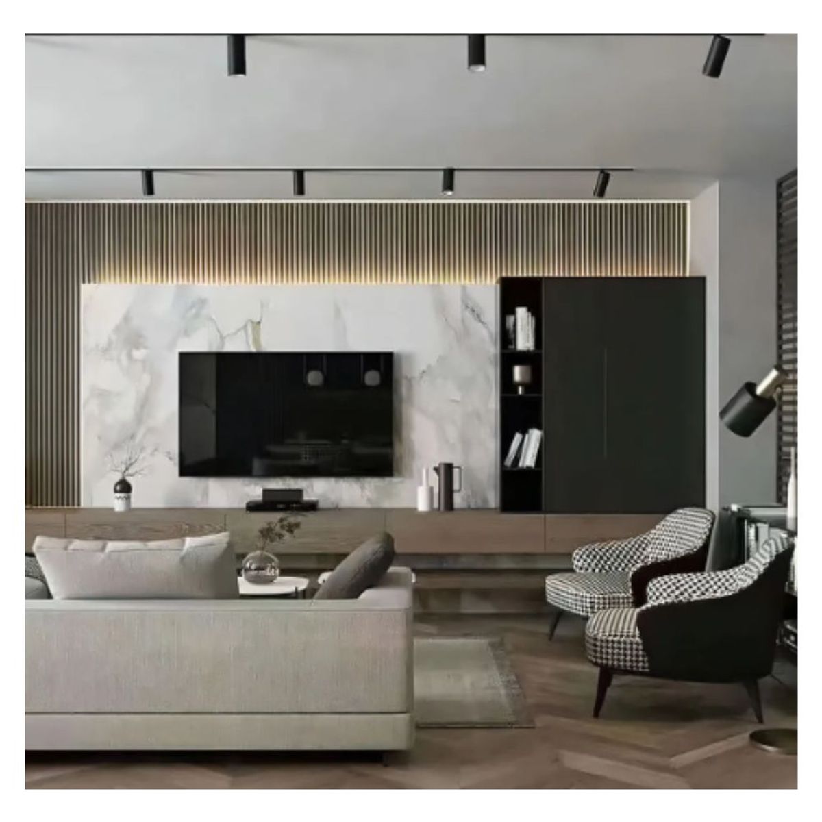 GENERICO - Pack x10 unidades Wall Panel Decorativo para Pared Color Topo