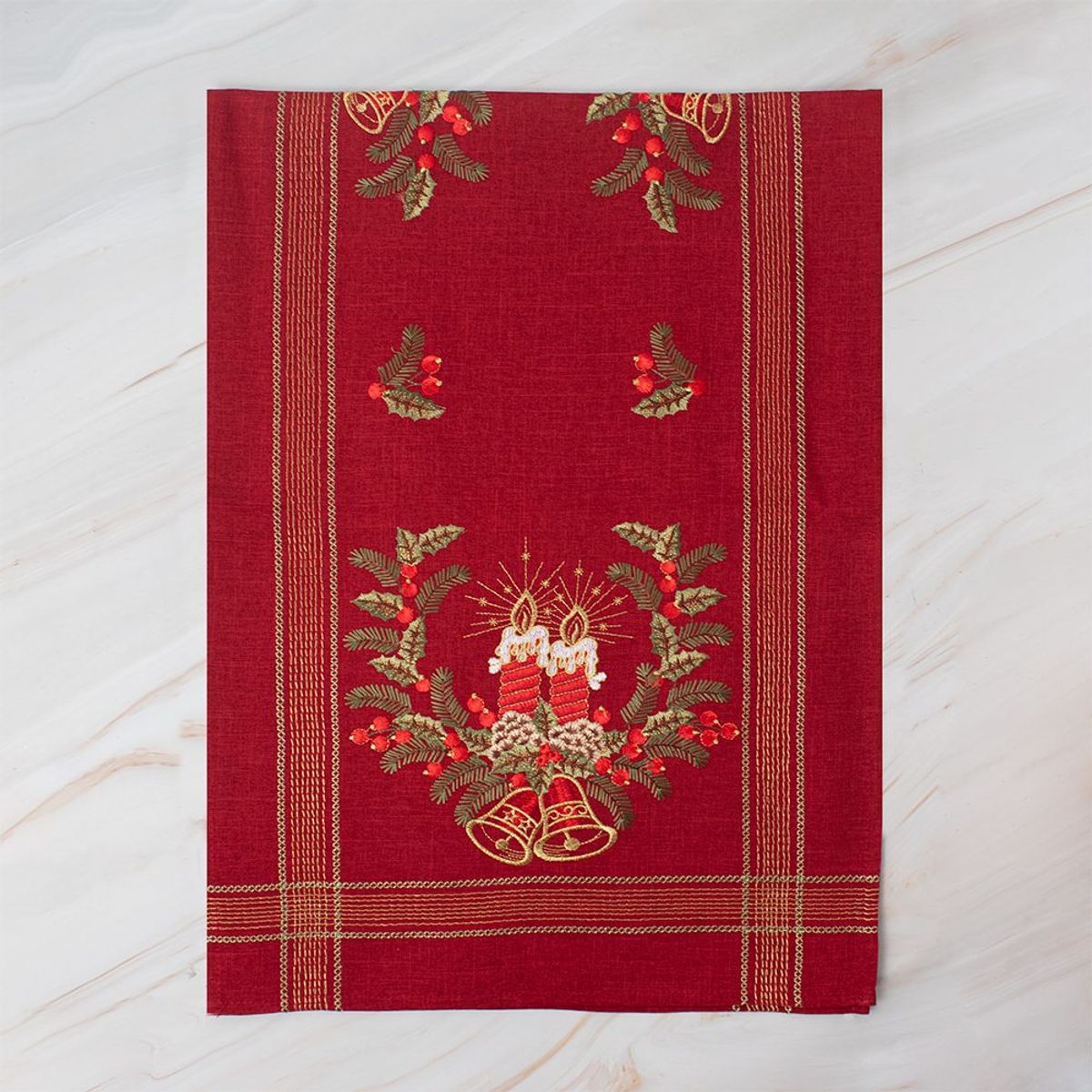 PANORAMA HOGAR - CAMINO RECTANGULAR 183CM ROJO