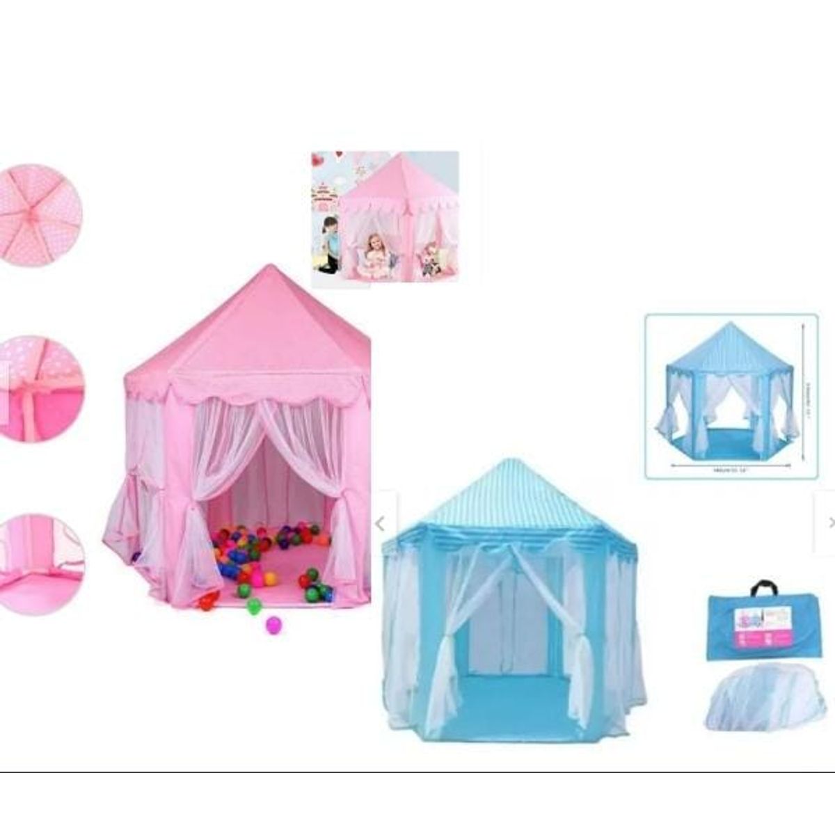 GENERICO - Castillo armable de tul princesas