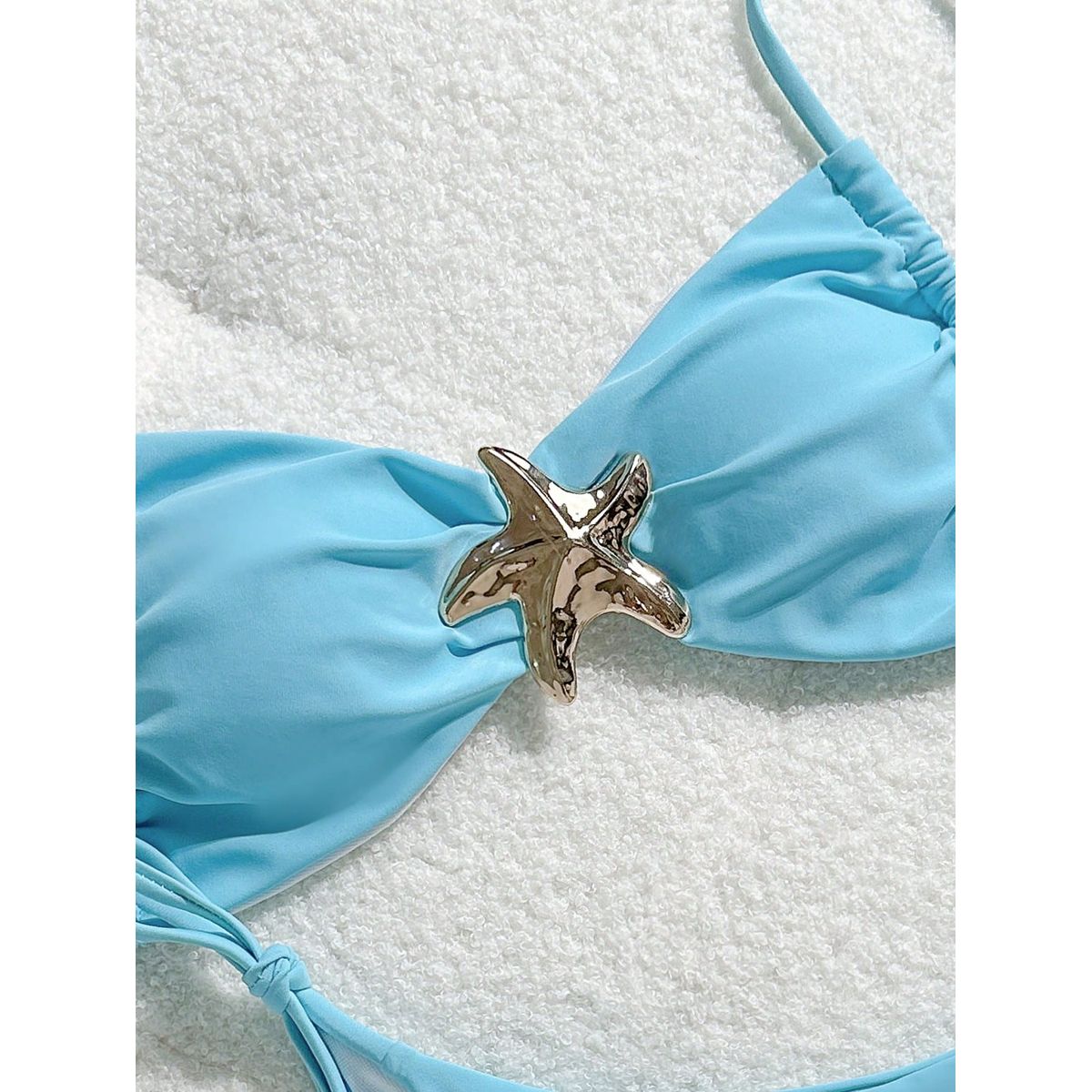 KAST PE - Bikini Bruna de 2 piezas celeste con estrella - Talla M