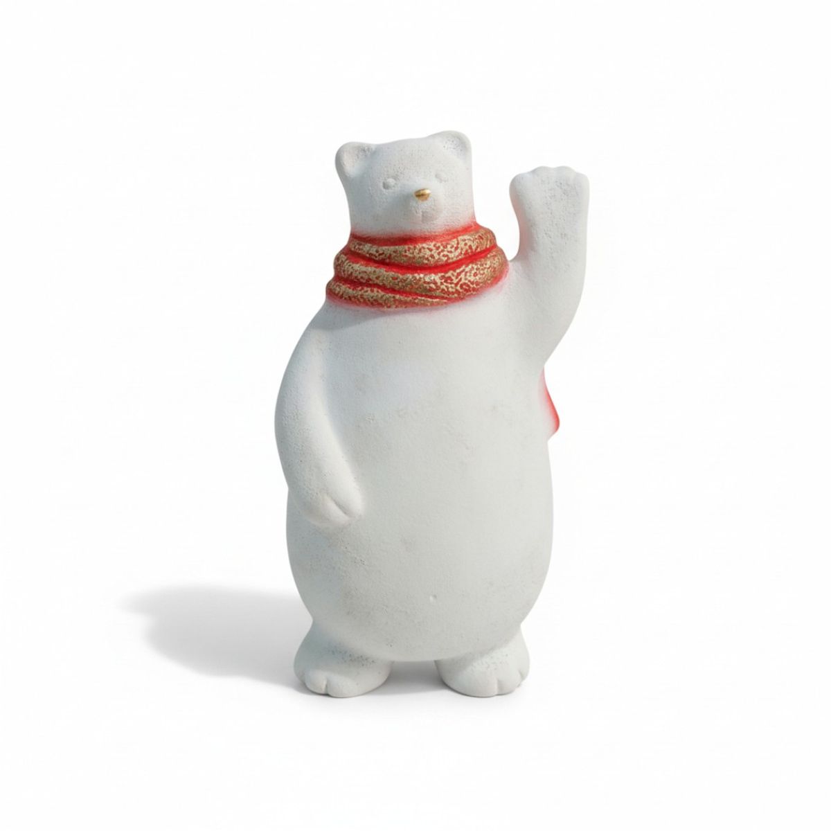 GENERICO - Figura Oso Polar Bufanda Roja