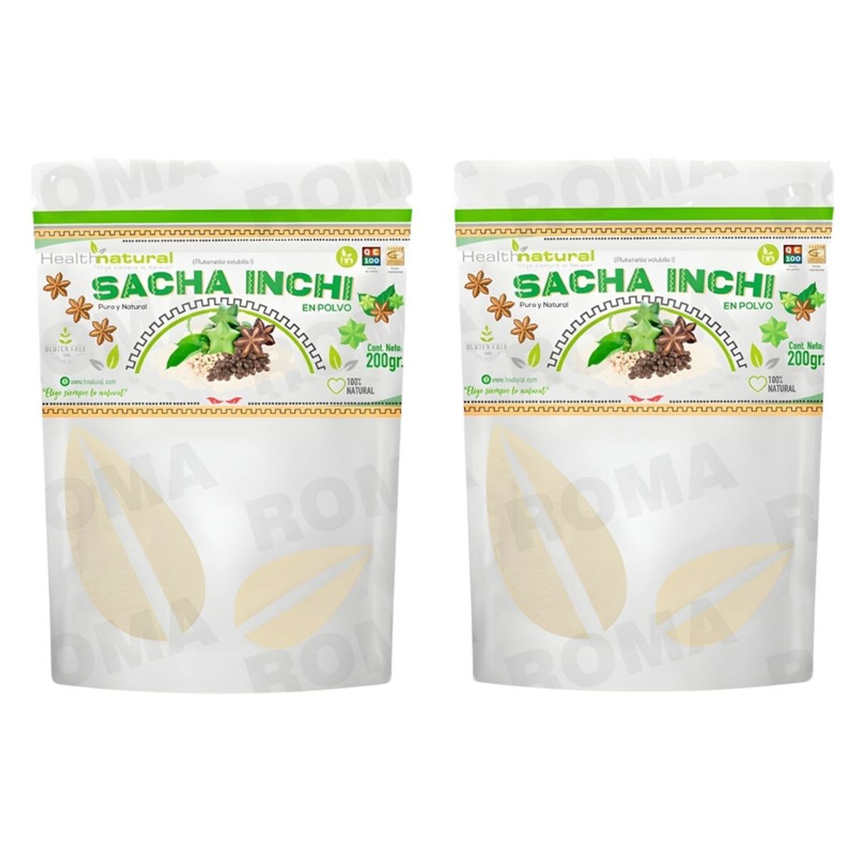 HEALTHNATURAL - PACK 2 SACHA INCHI EN POLVO 200G HEALTHNATURAL