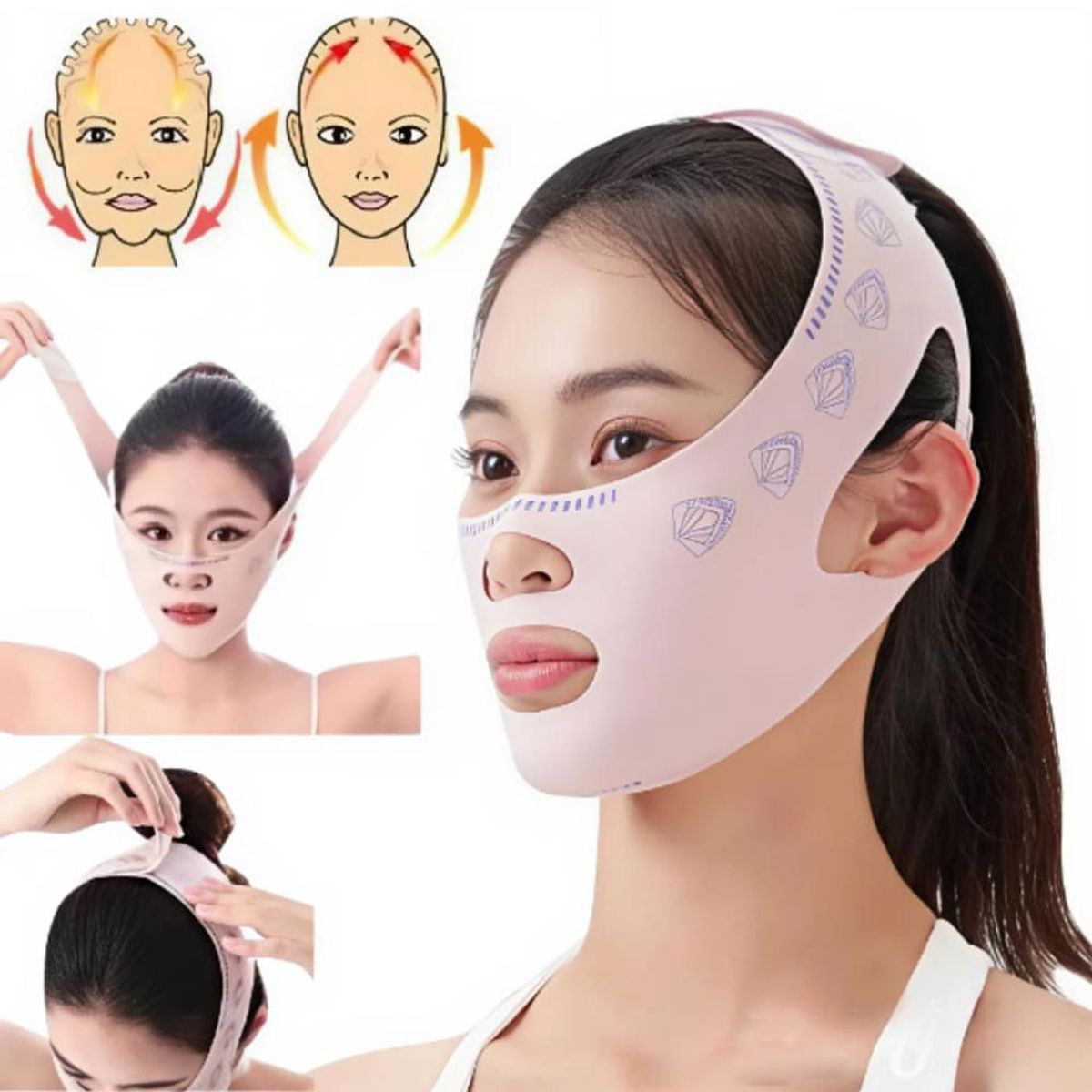 GENERICO - Faja Facial Adelgazante Reductor De Papada Y Mentón