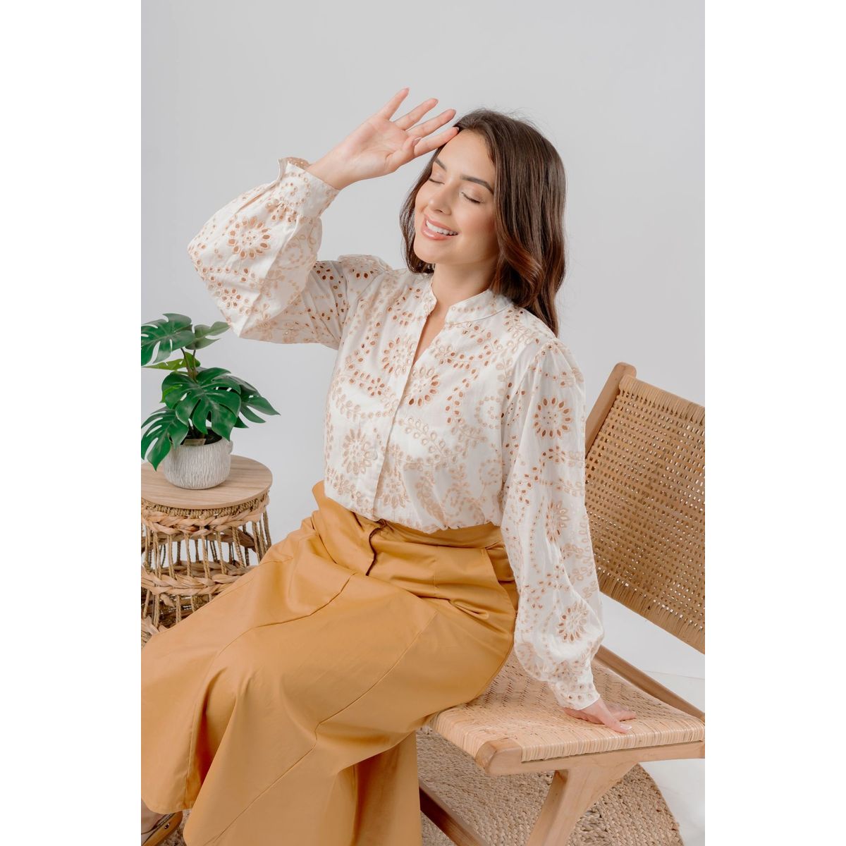 GENERICO - BLUSA CASUAL MUJER ALGODÓN ALMAT