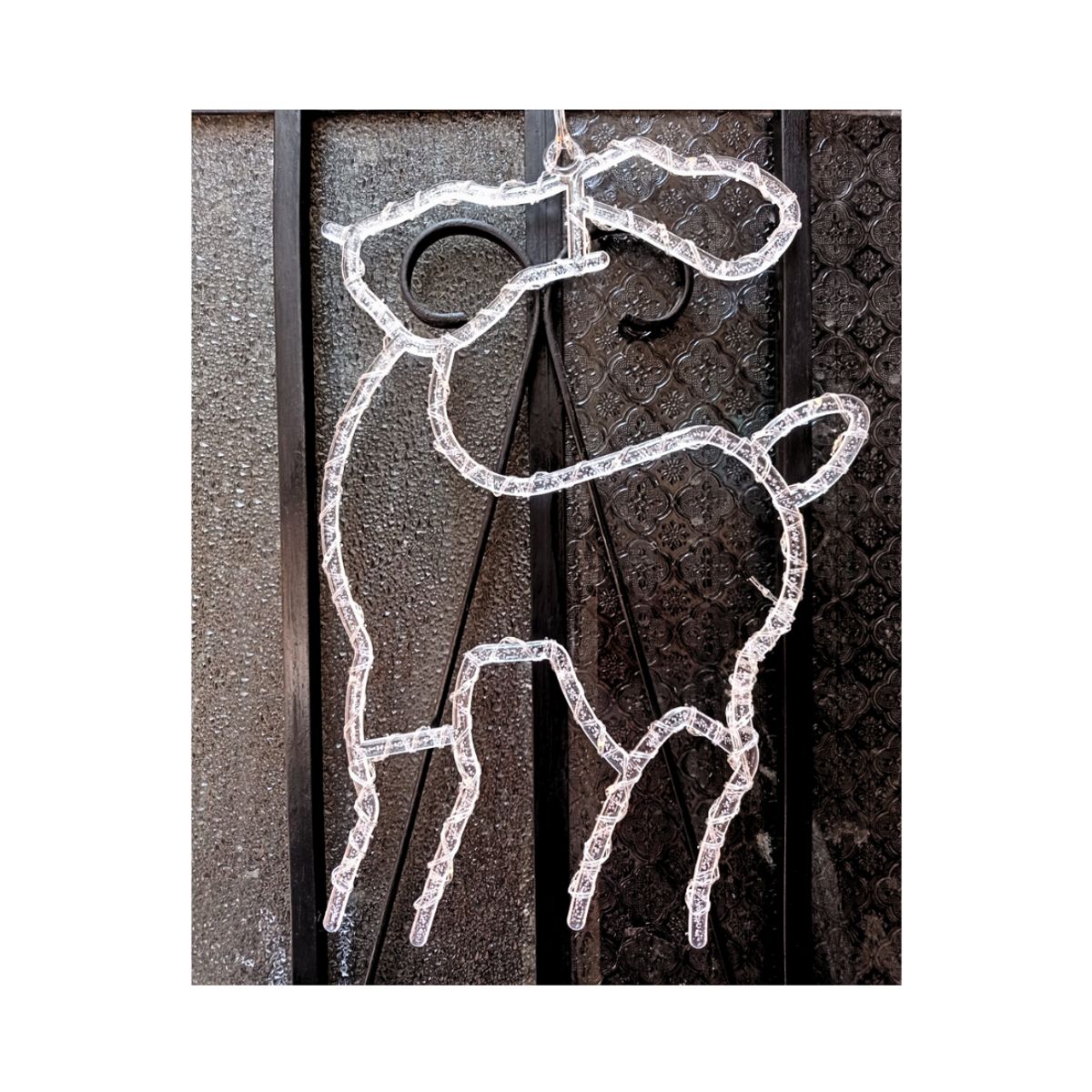 GENERICO - Luces de Navidad LED Navideña de Reno Multicolor Decoración Grande Ventanas Paredes Mamparas