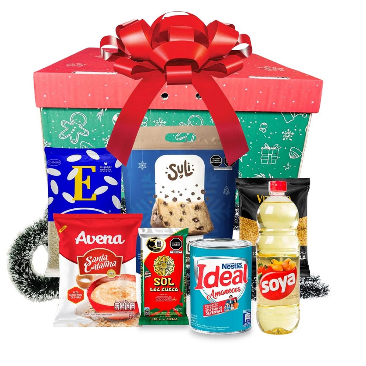 GENERICO - CANASTA NAVIDEÑA VÍVERES SMALL
