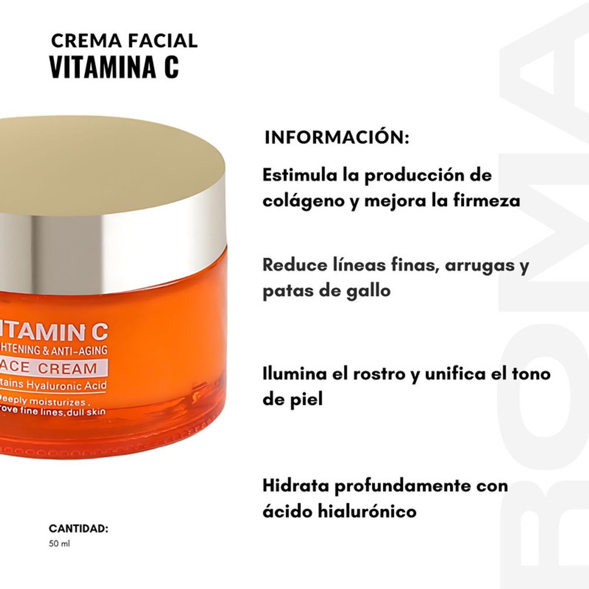 GENERICO - CREMA FACIAL VITAMINA C 50ML DR RASHEL