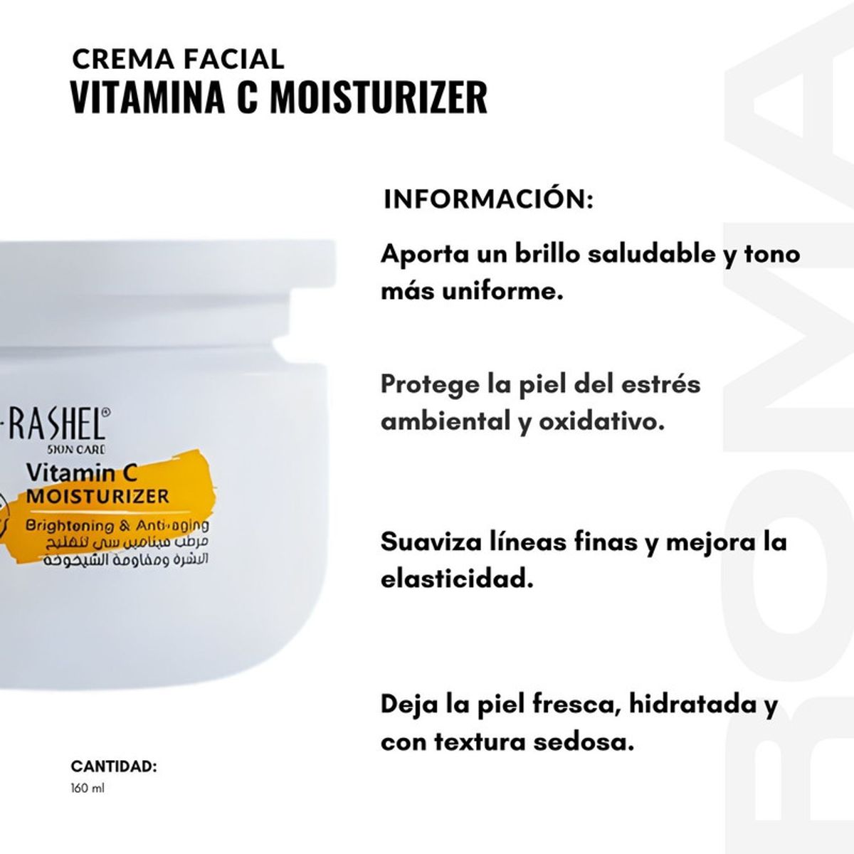 GENERICO - CREMA FACIAL VITAMINA C MOISTURIZER 160ML DR RASHEL