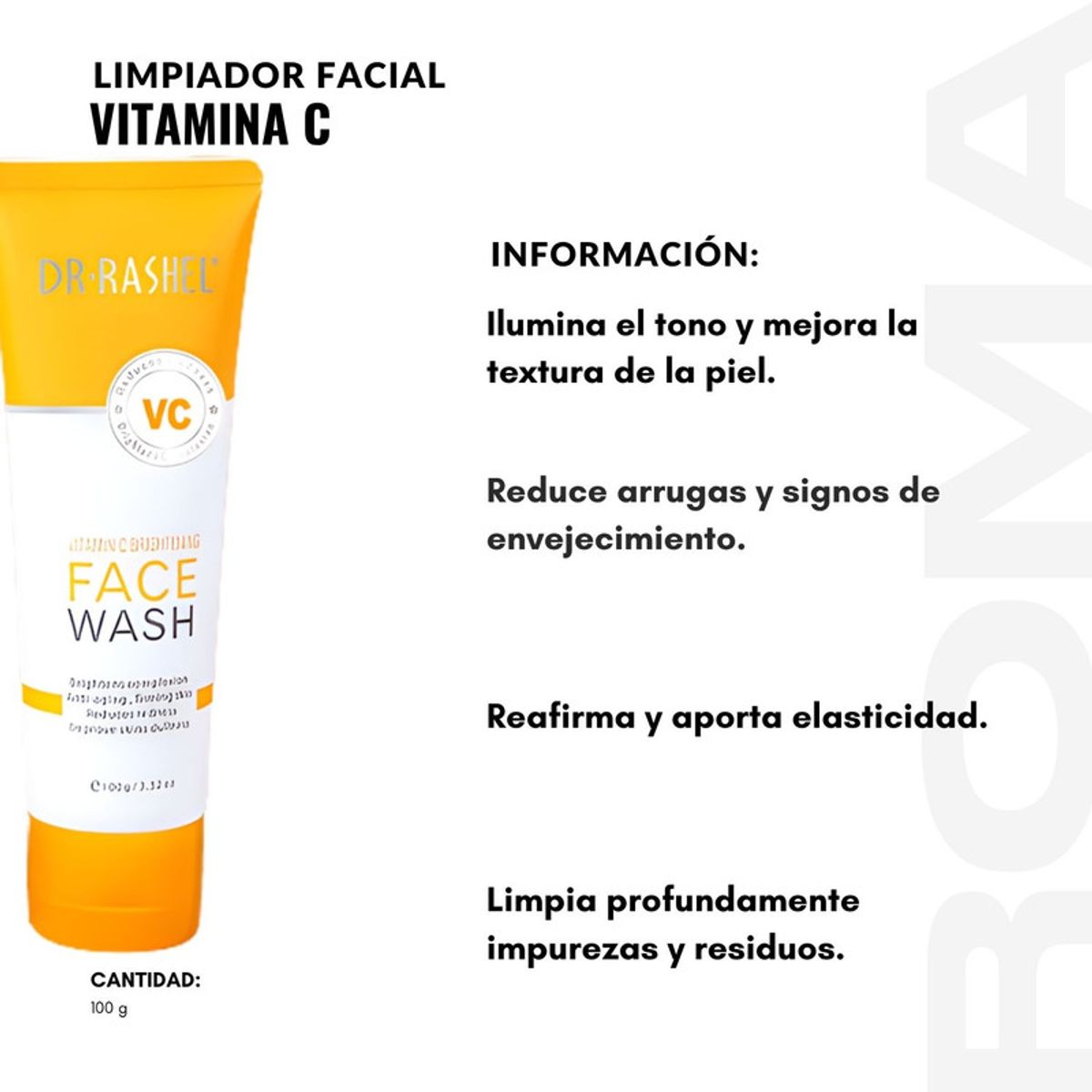 GENERICO - LIMPIADOR FACIAL VITAMINA C 100G DR RASHEL