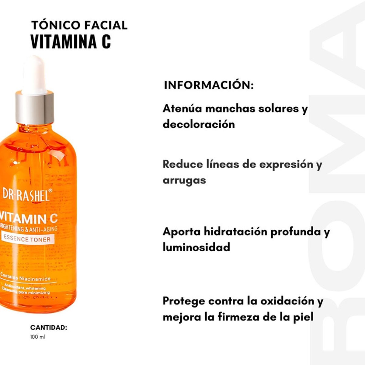 GENERICO - TÓNICO FACIAL VITAMINA C 100ML DR RASHEL