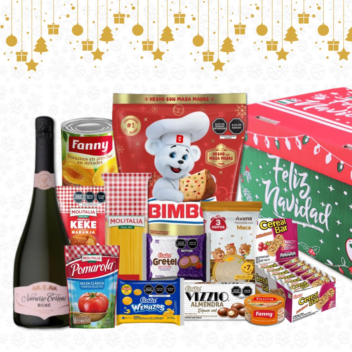 BIMBO - CANASTA NAVIDEÑA SUPERIOR ROSE